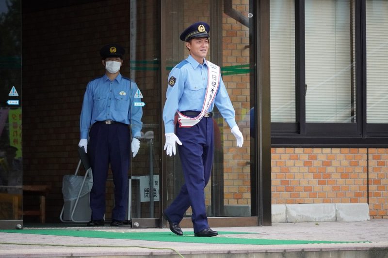「秋の全国交通安全運動」出陣式 田中隼磨EAが松本警察署の一日警察署長として参加しました【報告】 松本山雅FC オフィシャルサイト