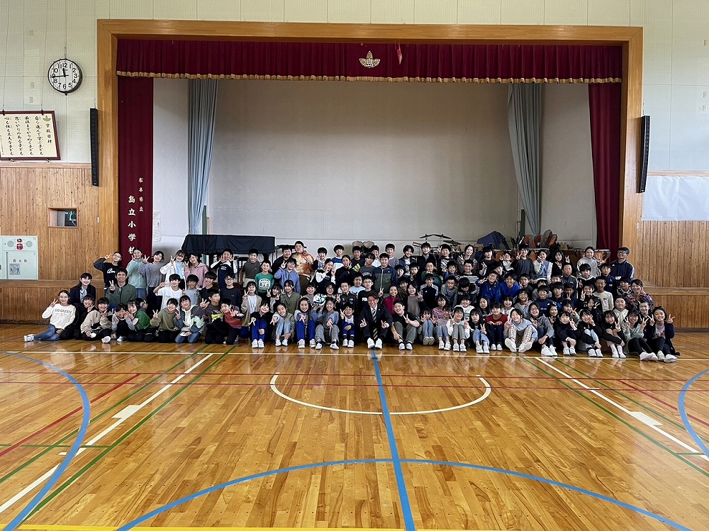 松本市立島立小学校にて「田中隼磨エグゼクティブアドバイザー“絆