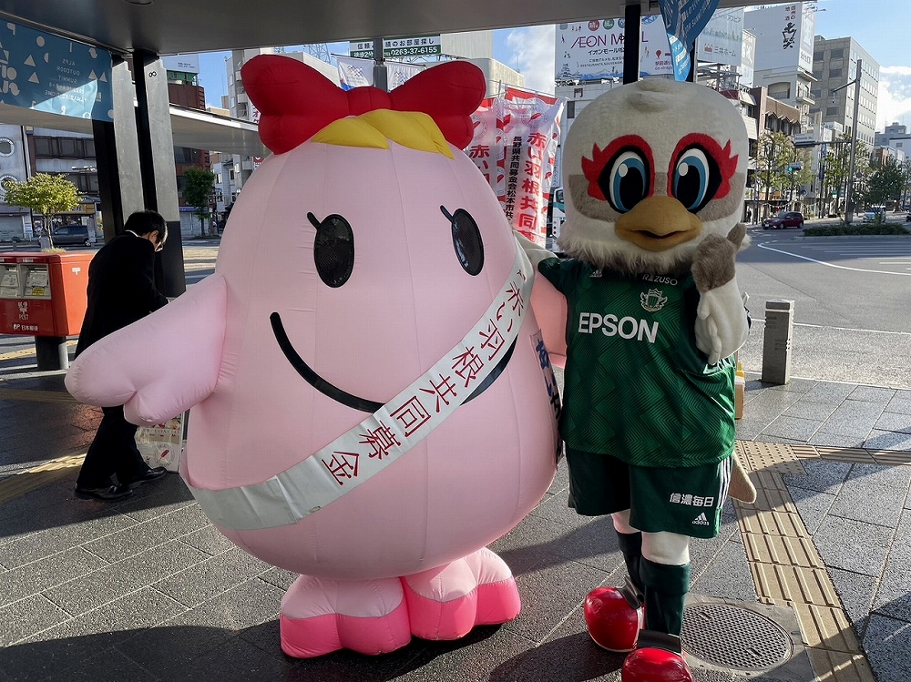 赤い羽根共同募金運動」に参加しました【報告】 | 松本山雅FC