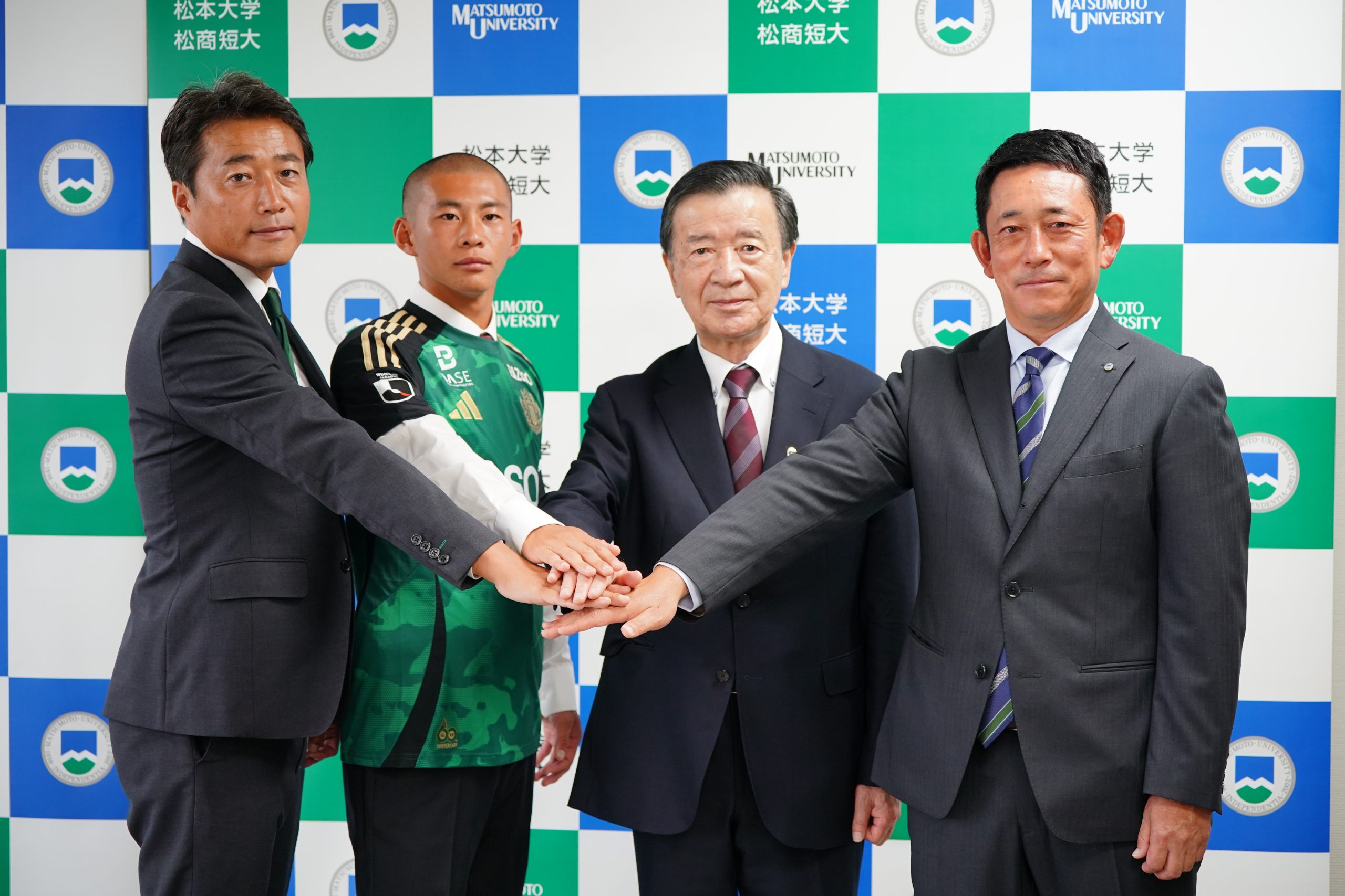 来季加入内定 早河恭哉 選手「松本大学 松本山雅FC 加入内定記者会見