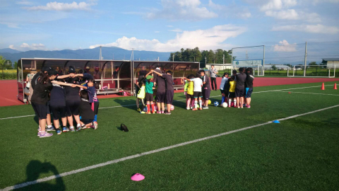 第1回松商学園女子サッカー部主催 なでしこサッカー教室 に参加しました 報告 松本山雅fc