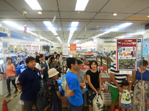 イオン諏訪店様 ハリキリ店長 イベントに参加しました 報告 松本山雅fc