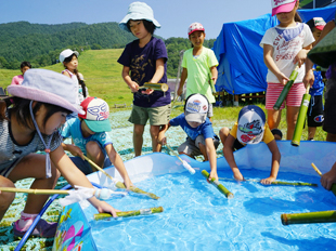 鹿島槍スポーツヴィレッジ水鉄砲作り